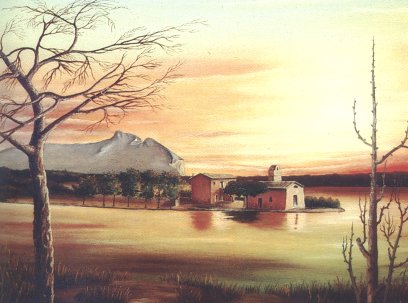 Santuario della Sorresca sul lago Paola, Sabaudia (LT)